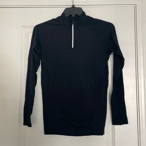 Zyia black 1/4 zip large workout top